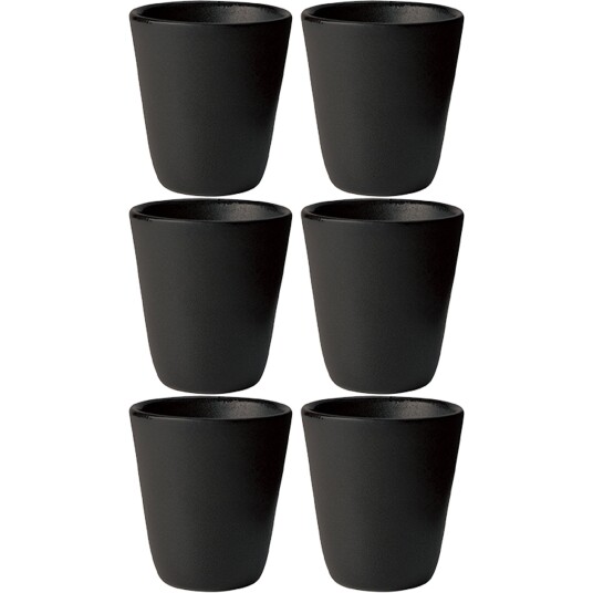 Aida RAW kopp, Titanium Black 6 stk Aida RAW kopp, Titanium Black 6 stk