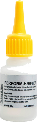Utfør stiftemaskin 20 gram transparent 20g