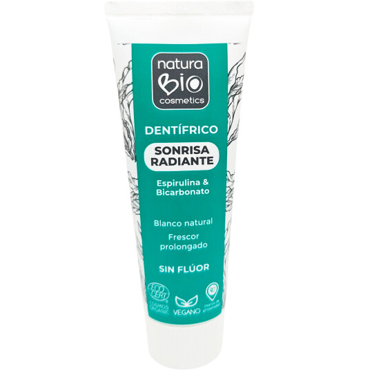 Økologisk Whitening Tandpasta NATURABIO Spirulina & Baking Soda 75 ml. Økologisk Whitening Tandpasta NATURABIO Spirulina & Baking Soda 75 ml.