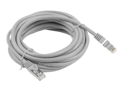 Lanberg Koblingskabel Rj-45 Hann Til Rj-45 Hann 10 M Foliebelagt Uskjermet Tvinnet Kabelpar F/Utp Cat 6 Flertrådet Formstøpt Uten Hindringer Ral 7035 Grå
