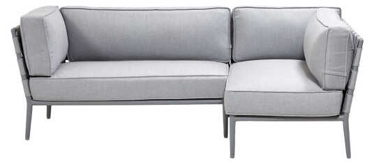 Cane-line Conic sofagruppe Light grey 2 st høyreende Grå