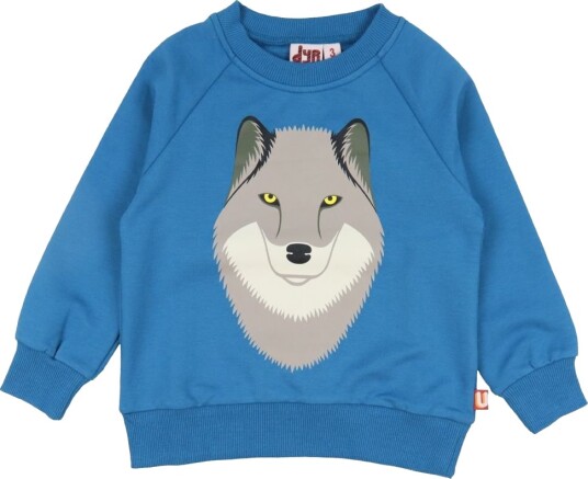 DYR Collegegenser DYR Bellow Dusty Blue Ulv DYR 2 år 92 Collegegenser Blå
