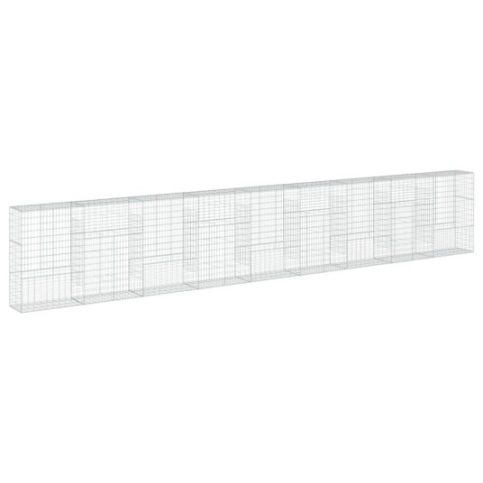 Gabionkurv med deksel 900x50x150 cm galvanisert jern Gabionkurv med deksel 900x50x150 cm galvanisert jern