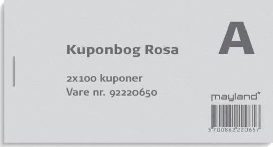 Mayland 92220650 100 Stykker Hvit Rosa