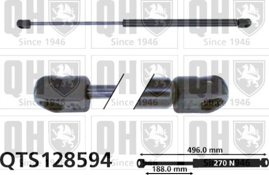 QUINTON HAZELL QTS128594 Baklukedemper