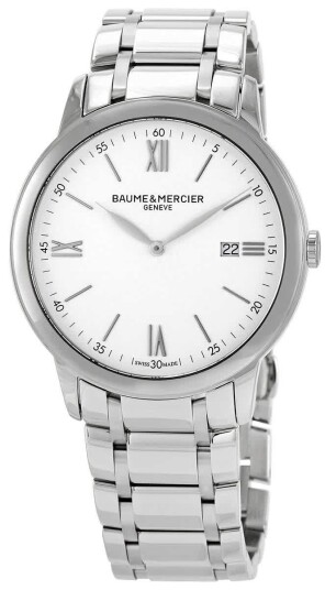 Baume & Mercier Herreklokke M0A10526 Classima Hvit/Stål Ø42 mm