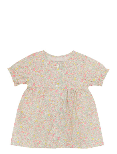 Huttelihut Dress Ss In Liberty Fabric Multi/patterned 74 Huttelihut Dress Ss In Liberty Fabric Multi/patterned 74