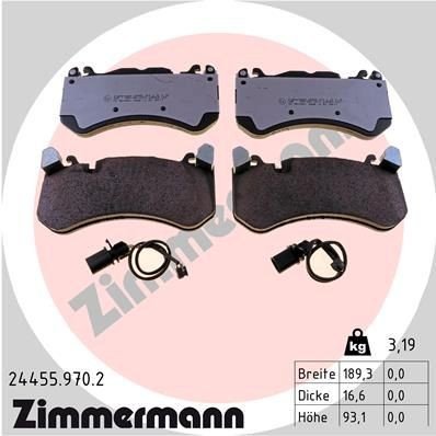 Bremseklosser ZIMMERMANN 24455.970.2