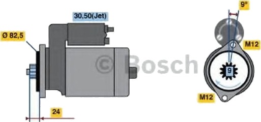 BOSCH 0 986 018 380 Starter