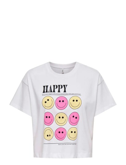 Kids Only Kogannbel Smile Life Ss Tee Ot Jrs White 134 140 Kids Only Kogannbel Smile Life Ss Tee Ot Jrs White 134 140