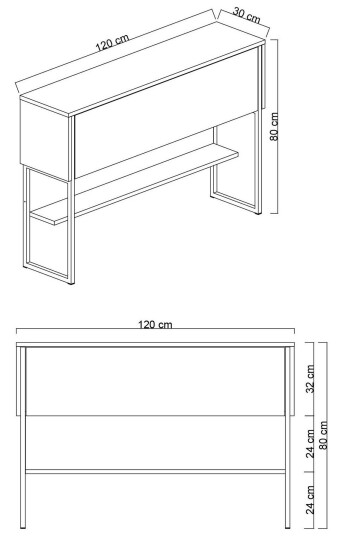 Luxe Kommode 120 cm Sølv/Valnøtt