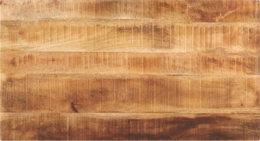 Bordplate 120x60x1,5 cm rektangulær grovt heltre mango