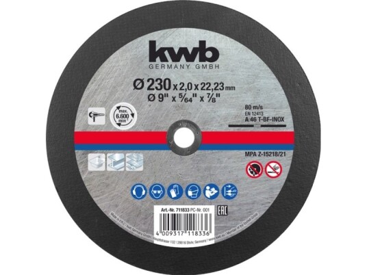 Kwb 711811, Klippskiva, Rostfritt Stål, Stål, Varje Varumärke, 2,22 Cm, 11,5 Cm, Rostfritt Stål Kwb 711811, Klippskiva, Rostfritt Stål, Stål, Varje Varumärke, 2,22 Cm, 11,5 Cm, Rostfritt Stål