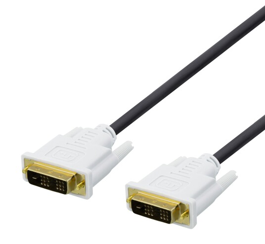Deltaco DVI-D Dual Link cable, 1080p 60Hz, 1m, black