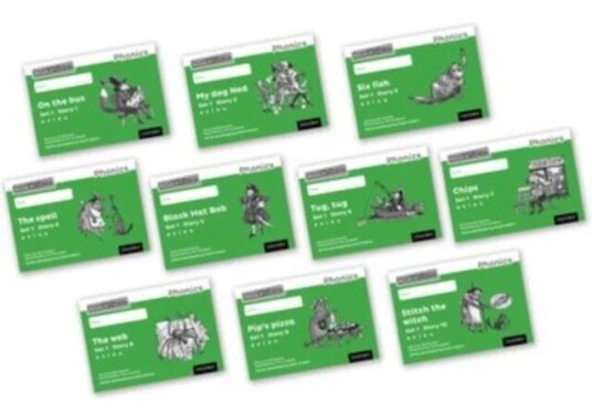 Read Write Inc. Phonics: Green Set 1 Core Black & White Storybooks (Mixed Pack Of 10) Av Gill Munton