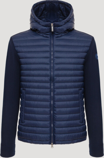Colmar Men"s Hybrid Padded Jacket With Hood Navy Blue 56 Colmar Men"s Hybrid Padded Jacket With Hood Navy Blue 56
