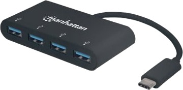 Manhattan 162746 Usb 3.2 Gen 1 3.1 Gen 1 Type-C Usb 3.2 Gen 1 3.1 Gen 1 Type-A 5000 Mbit/S Svart Akrylonitril-Butadien-Styren Abs 0,2 M