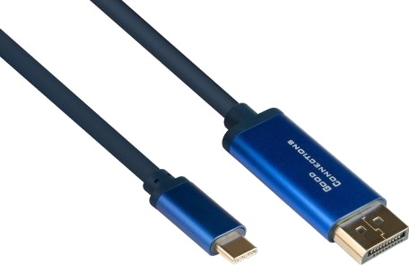 Alcasa 4812-Csf020b, 2 M, Usb Type-C, Displayport, Hankjønn, Hankjønn, Rett