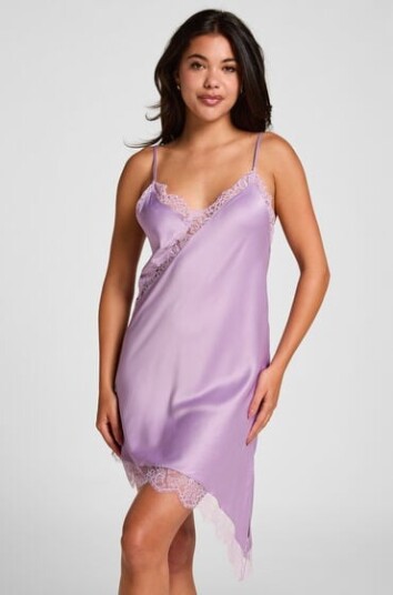 Hunkemöller Slipdress Asymmetric Lilla