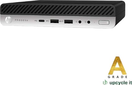 Upcycle IT HP EliteDesk 800 G6 Mini i5-10500T 16GB/256GB Intel UHD 630 Windows 11 Pro Refurbished A-Grade DESK-800G6-DM-A002