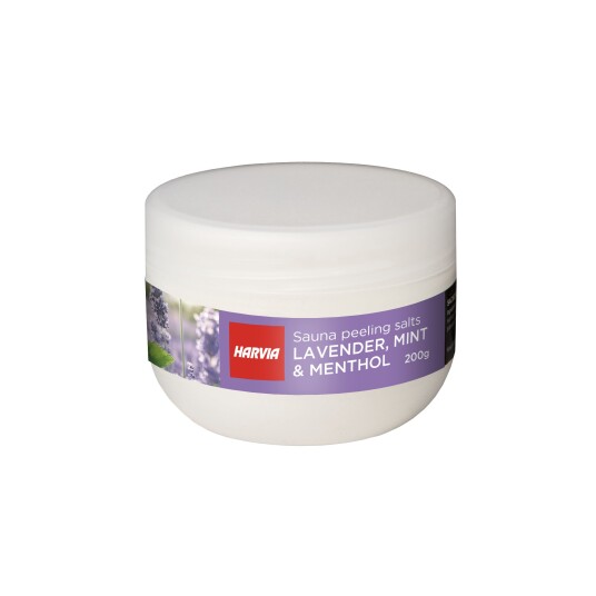 Sauna peeling salt lavendel og mynte 200g Sauna peeling salt lavendel og mynte 200g