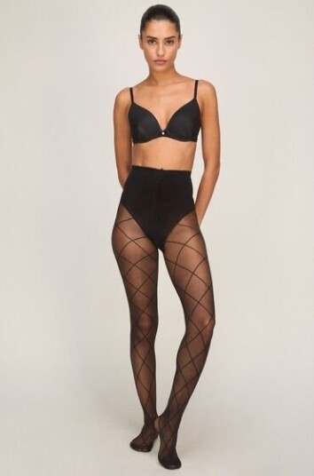 Hunkemöller Tights 15 Denier Check Svart