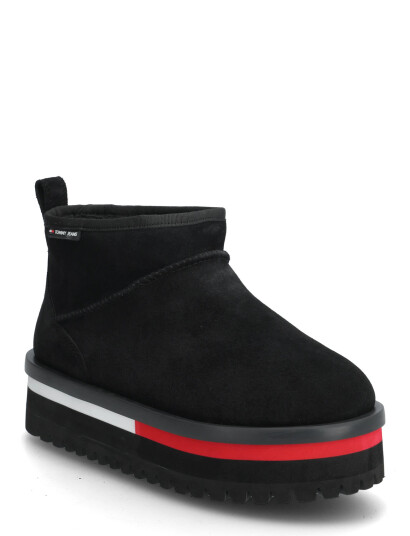 Tommy Hilfiger Tjw Flatform Snow Boot Suede - Black - 37
