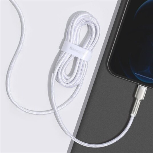 Baseus Cafule 2m USB-C til Lightning 20W Strømkabel Hvit
