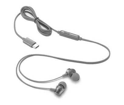 Lenovo 300 USB-C Wired In-Ear Headphone Grå