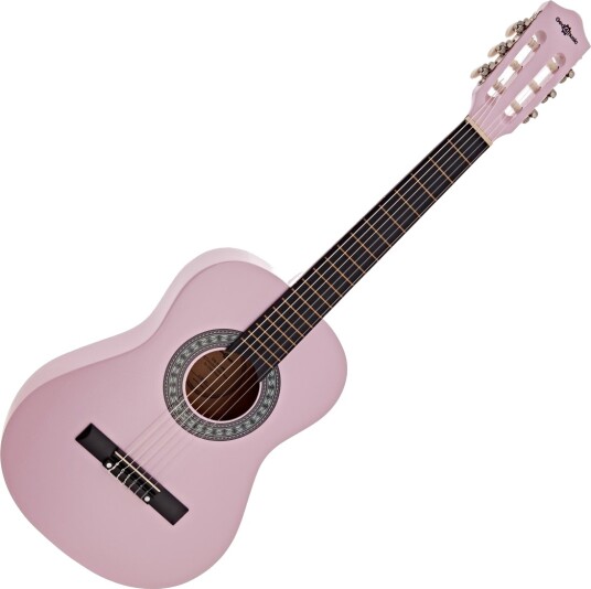 Gear4Music Junior 1/2 Klassisk Gitar Rosa