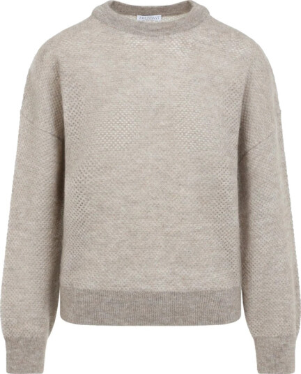 Brunello Cucinelli Dame Strikkevarer Beige XS,