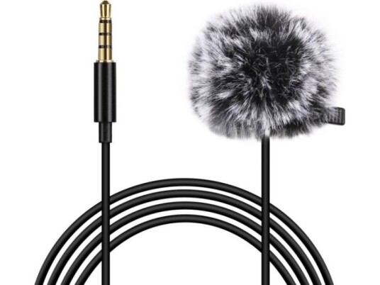 Puluz 1,5m Myggmikrofon med Klips 3,5mm Jack