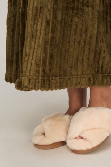 Hunkemöller Tøfler Sheepskin Hvit