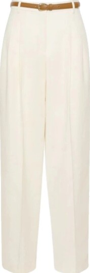 Max Mara Studio Dame Bukser Beige S, Max Mara Studio Dame Bukser Beige S,