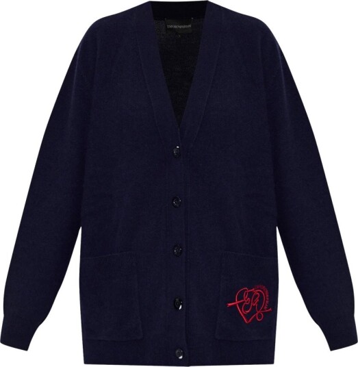Emporio Armani Dame Strikkevarer Blå M,