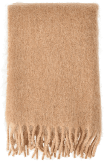 Scandi Living Dune mohair pledd 130x170 cm Wheat