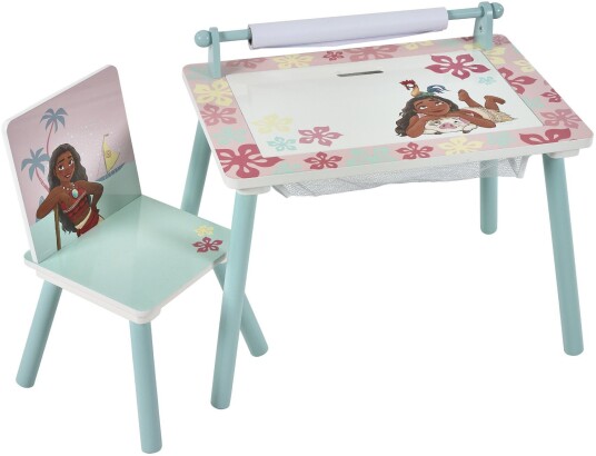Disney Vaiana Skrivebord med Stol Blå