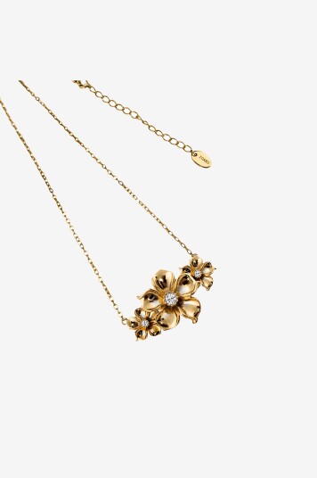 Ioaku Halskjede LA Fleur Multi Pendant Gold Stainless Steel Gull Ioaku Halskjede LA Fleur Multi Pendant Gold Stainless Steel Gull