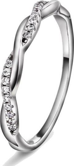 Pan Jewelry Friendship ring i sølv med zirkonia størrelse Friendship ring i sølv med zirkonia 64