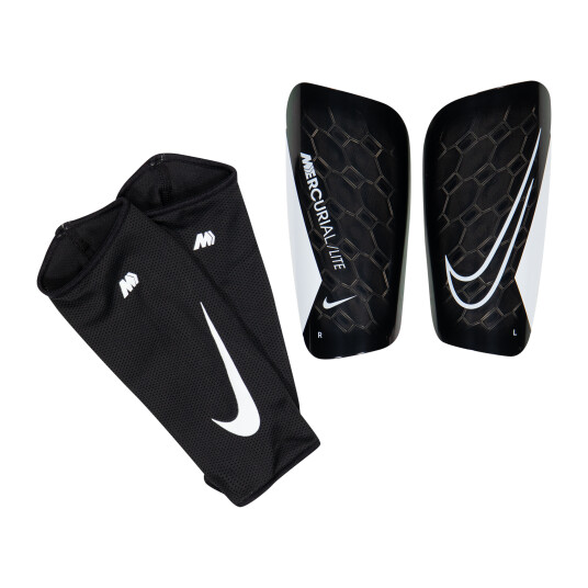 Nike NK MERCURIAL LITE GUARD, leggskinn unisex S BLACK/BLACK/WHITE