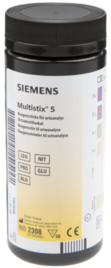 Multistix 5 2308 50 stk. Multistix 5 2308 50 stk.