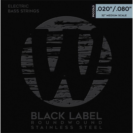Warwick Svart Label Bass String Set (020-080) S.Steel, 4-Str, Piccolo