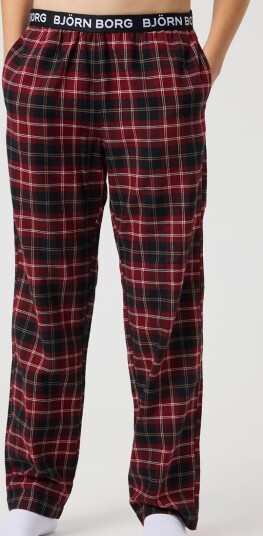 Björn Borg Core Flannel Pyjama Pants Barnepyjamas Rød 122-128