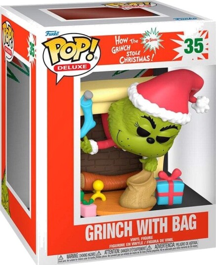 Northix Grinch Deluxe Figur med Veske