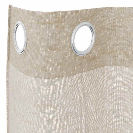 Gardiner med gardiner 2 pcs sand Polyester Gardiner med gardiner 2 pcs sand Polyester