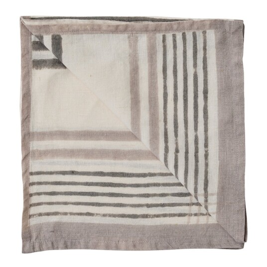 Tell Me More Ella serviett 50x50 cm grey checkered Tell Me More Ella serviett 50x50 cm grey checkered