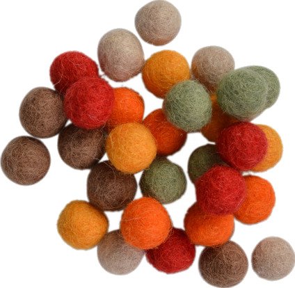 Creafelting Filtkuler 10mm Ass Høstfarger 30 stk