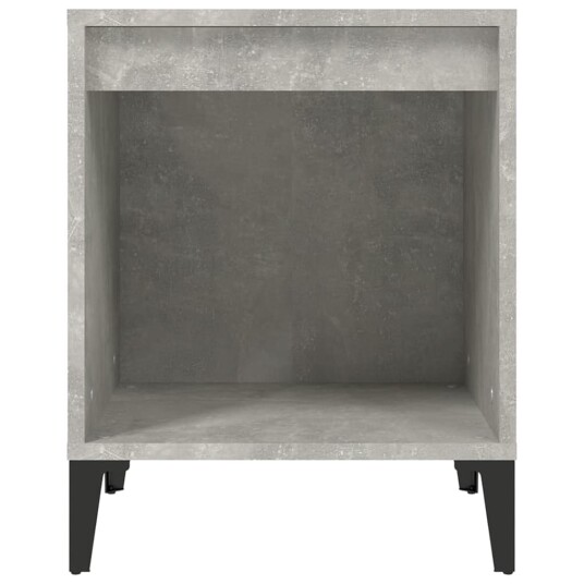 vidaXL Nattbord betonggrå 40x35x50 cm