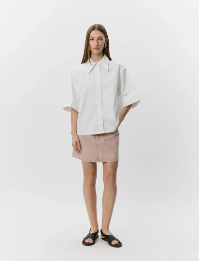 Sofie Schnoor Harveysw Oversize Short Sleeve Shir White 42