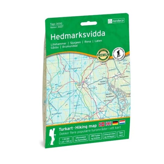 Ugland IT Nordeca Topo 3000 1:50 000 Hedmarksvidda